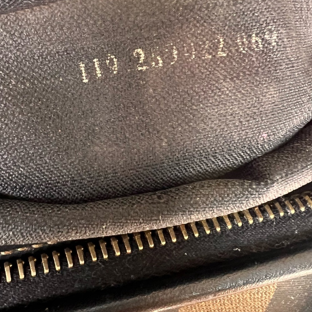 Fendi Black and Tan Striped Satchel - Picture 10 of 15